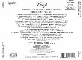 CD Franz Liszt: The Late Pieces