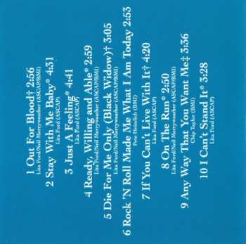 CD Lita Ford: Out For Blood