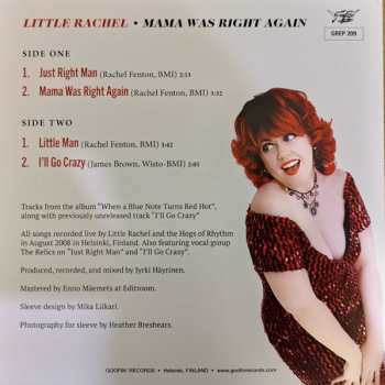 SP Little Rachel: Mama Was Right Again