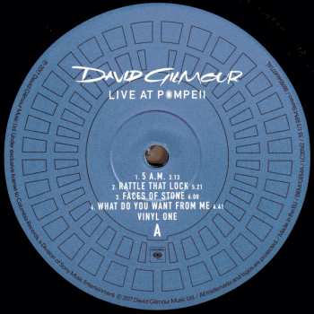 4LP/Coffret David Gilmour: Live At Pompeii