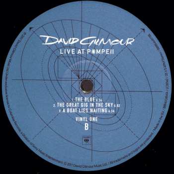 4LP/Coffret David Gilmour: Live At Pompeii