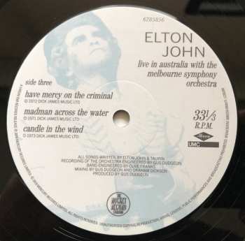 2LP Elton John: Live In Australia (With The Melbourne Symphony Orchestra)