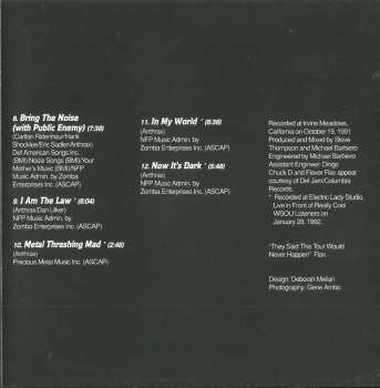 CD Anthrax: Live - The Island Years