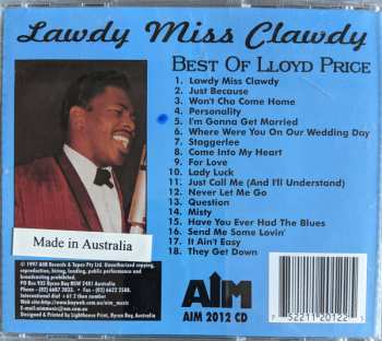 CD Lloyd Price: Lawdy Miss Clawdy (Best Of Lloyd Price)