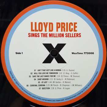 LP Lloyd Price: Sings The Million Sellers
