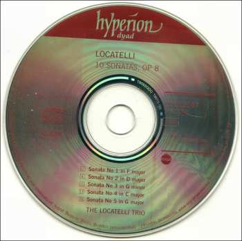2CD Pietro Antonio Locatelli: 10 Sonatas, Op 8