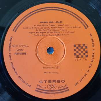 LP Locomotiv GT: Mindig Magasabbra = Higher And Higher