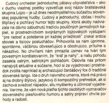 LP Lojzo: My Nič, My Muzikanti