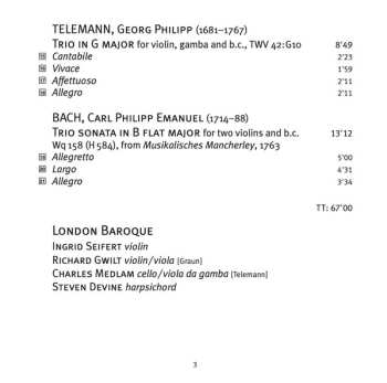 CD London Baroque: The Trio Sonata In 18th-Century Germany