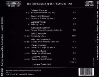 CD London Baroque: The Trio Sonata In 18th-Century Italy