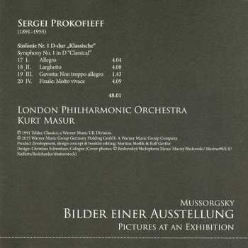 CD Kurt Masur: Pictures At An Exhibition