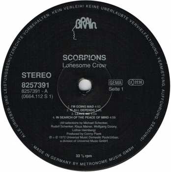 LP Scorpions: Lonesome Crow