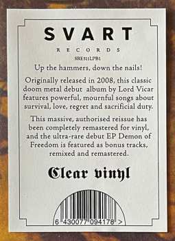 2LP Lord Vicar: Fear Of Pain CLR | LTD