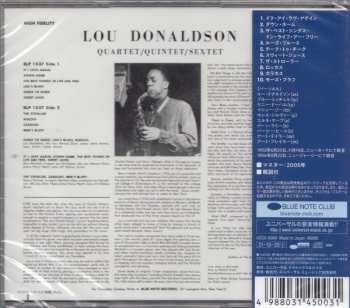 CD Lou Donaldson: Quartet / Quintet / Sextet LTD