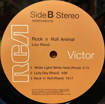 LP Lou Reed: Rock 'N' Roll Animal
