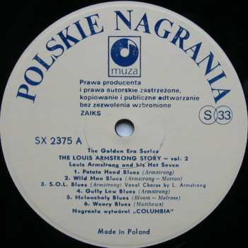 LP Louis Armstrong & His Hot Seven: The Golden Era Series (The Louis Armstrong Story Vol. 2)