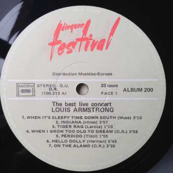 2LP Louis Armstrong: The Best Live Concert