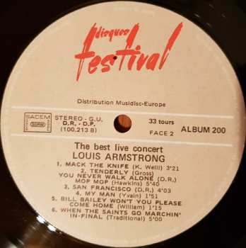 4LP/Coffret Louis Armstrong: The Two Greatest Concerts