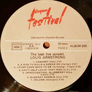 4LP/Coffret Louis Armstrong: The Two Greatest Concerts