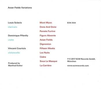 CD Louis Sclavis: Asian Fields Variations