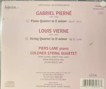 CD Louis Vierne: String Quartet In D Minor / Piano Quintet In E Minor