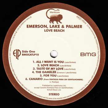 LP Emerson, Lake & Palmer: Love Beach