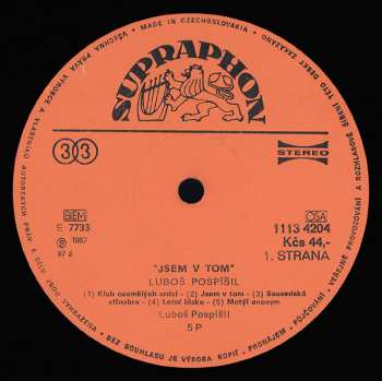 LP Luboš Pospíšil: ... Jsem V Tom ...