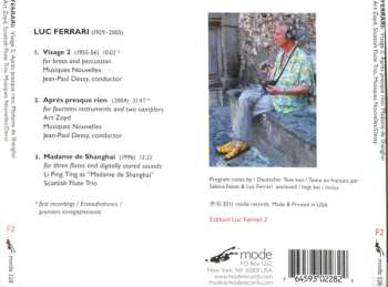 CD Luc Ferrari: Madame De Shanghai - Après Presque Rien - Visage 2