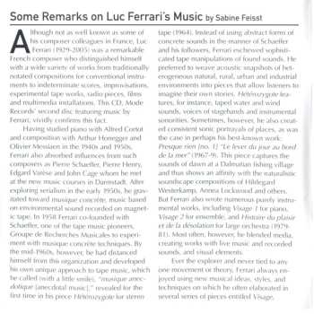 CD Luc Ferrari: Madame De Shanghai - Après Presque Rien - Visage 2