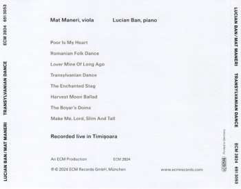 CD Mat Maneri: Transylvanian Dance
