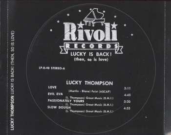 CD Tommy Flanagan: Lucky Is Back! ( Then, So Is Love)