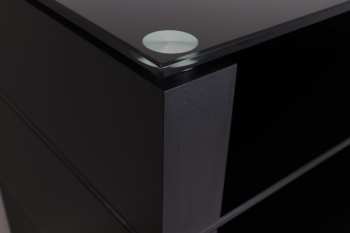 Technique audio Ludic - Vanir Audiorack Black + Frosted Glass