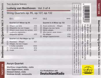 2CD Ludwig van Beethoven: Auryn's Beethoven (String Quartets ∙ Vol. 3 Of 4 Op. 95, 127, 132)