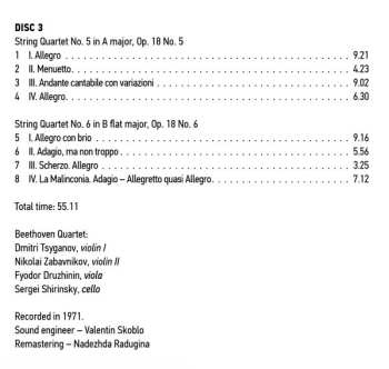 8CD/Coffret Ludwig van Beethoven: Ludwig Van Beethoven Quartets Performed By Beethoven Quartet