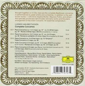 5CD/Coffret Ludwig van Beethoven: Complete Concertos