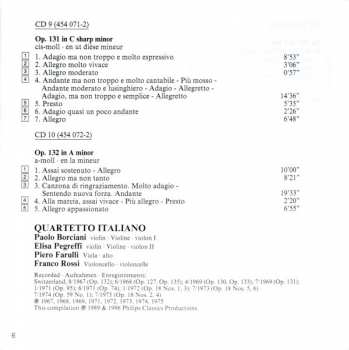 10CD/Coffret Ludwig van Beethoven: Complete String Quartets = Die Streichquartette - Les Quatuors À Cordes