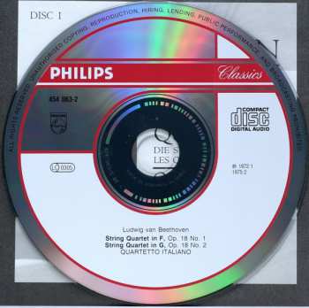 10CD/Coffret Ludwig van Beethoven: Complete String Quartets = Die Streichquartette - Les Quatuors À Cordes