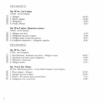 10CD/Coffret Ludwig van Beethoven: Complete String Quartets = Die Streichquartette - Les Quatuors À Cordes