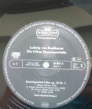 3LP/Coffret Ludwig van Beethoven: Die Frühen Streichquartette Op. 18 Nr. 1-6