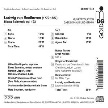 2CD Ludwig van Beethoven: Missa Solemnis Op. 123