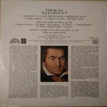 LP Ludwig van Beethoven: Koncert C4 G-dur Pro Klavir A Orchestr - 6 Bagatel. Op. 126 - Rondo Capriccio G-dur Op. 129