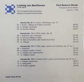 9CD/Coffret Ludwig van Beethoven: The Complete Piano Sonatas Played On Period Instruments