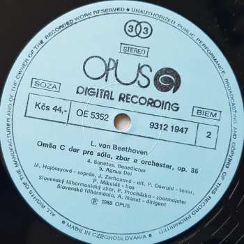 LP Ludwig van Beethoven: Mass In C-Major Op.86
