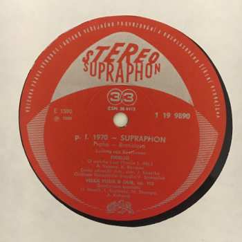 LP Ludwig van Beethoven: p.f. 1970 Supraphon