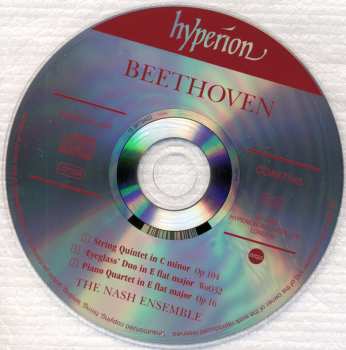 CD Ludwig van Beethoven: Piano Quartet, Op 16 • String Quintet, Op 104 • 'Eyeglass' Duo For Viola And Cello