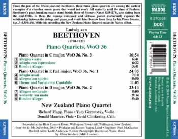 CD Ludwig van Beethoven: Piano Quartets, WoO 36