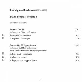 3CD Ludwig van Beethoven: Piano Sonatas 3