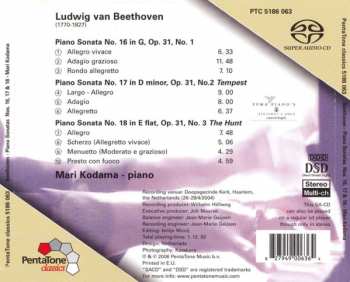 SACD Ludwig van Beethoven: Piano Sonatas No.16, No.17 "Tempest", No.18 "The Hunt"