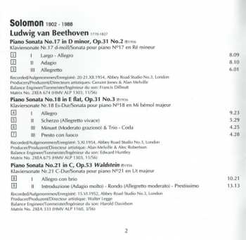 CD Ludwig van Beethoven: Piano Sonatas Nos.17, 18, 21 "Waldstein" & 22