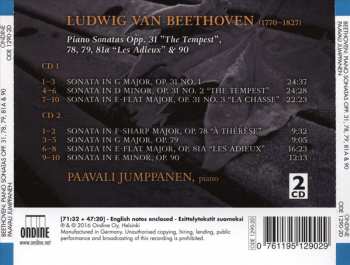 2CD Ludwig van Beethoven: Piano Sonatas Opp. 31, 78, 79, 81a & 90